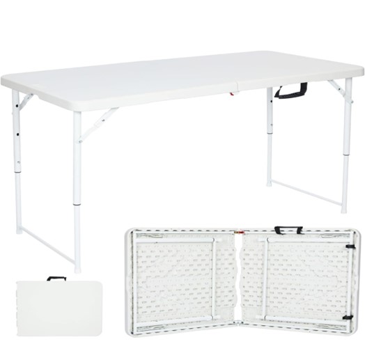 Kids 4ft Height Adjustable Foldable Tables