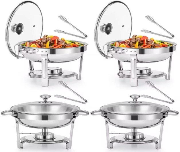 6L Stainless Steel, Round chaffing dish