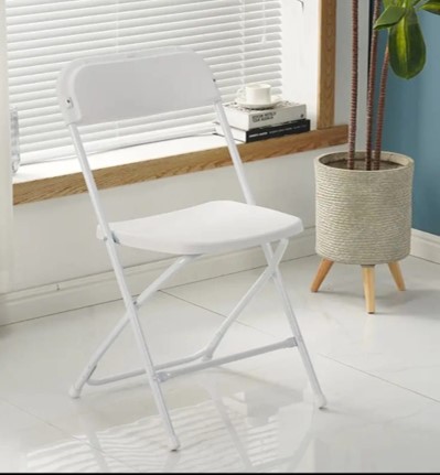 Adult White Folding Chairs